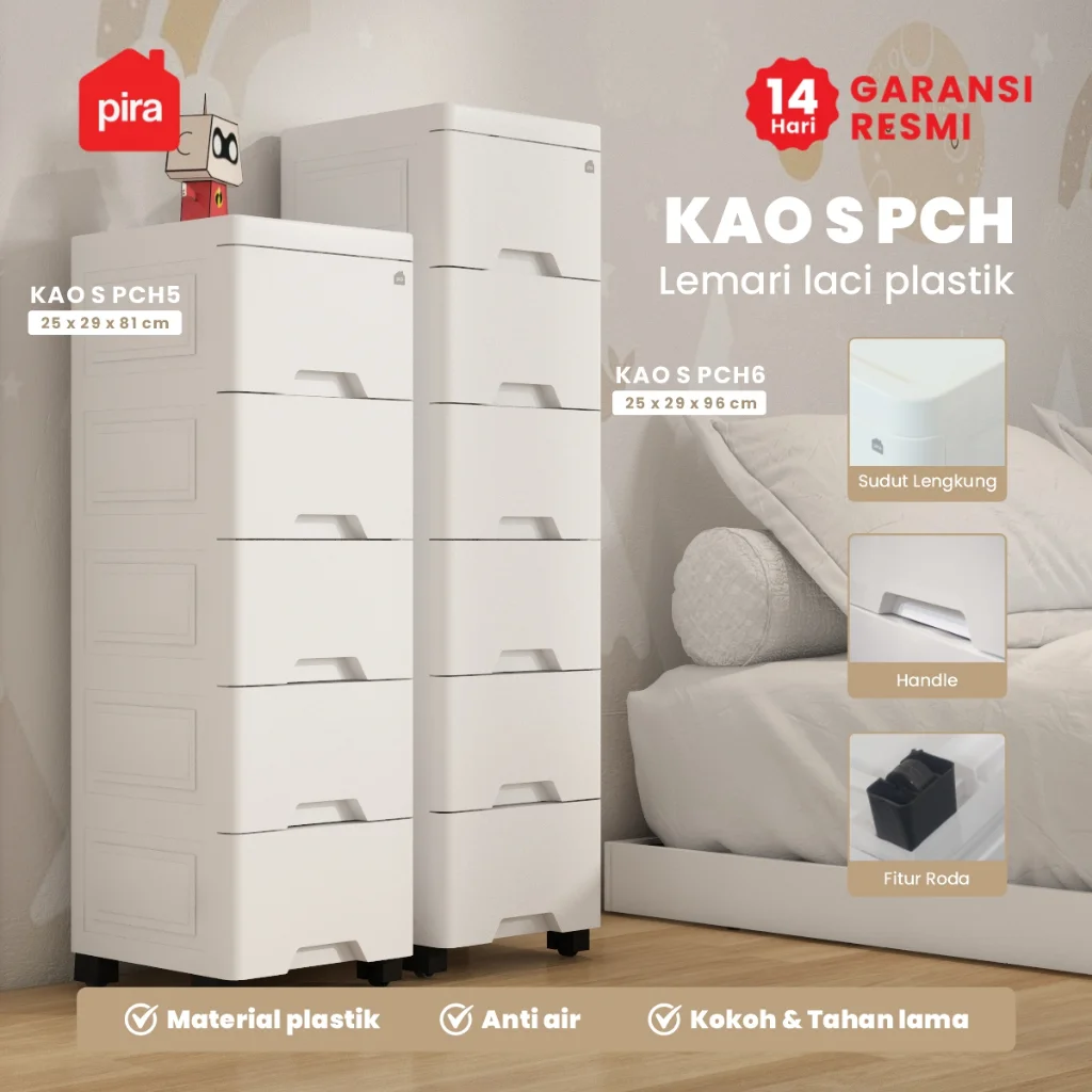 PIRA METROPOLIS -  KAO S PCH Lemari Plastik Susun / Lemari Laci / Rak Susun Plastik / Lemari Plastik / Drawer Plastik / Rak Serbaguna